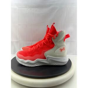 Under Armour Flow Highlight Ace Womens 6.5 Orange Volleyball Shoes 3027083-101